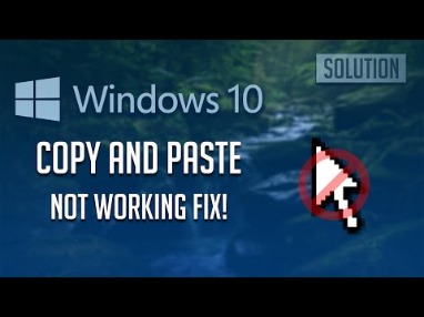 how to fix copy and paste not working